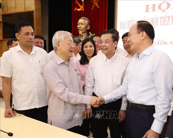 Tổng Bí thư, Chủ tịch nước Nguyễn Phú Trọng: Phát huy nền tảng là cử tri, nhân dân để xây dựng, phát triển Thủ đô và đất nước 